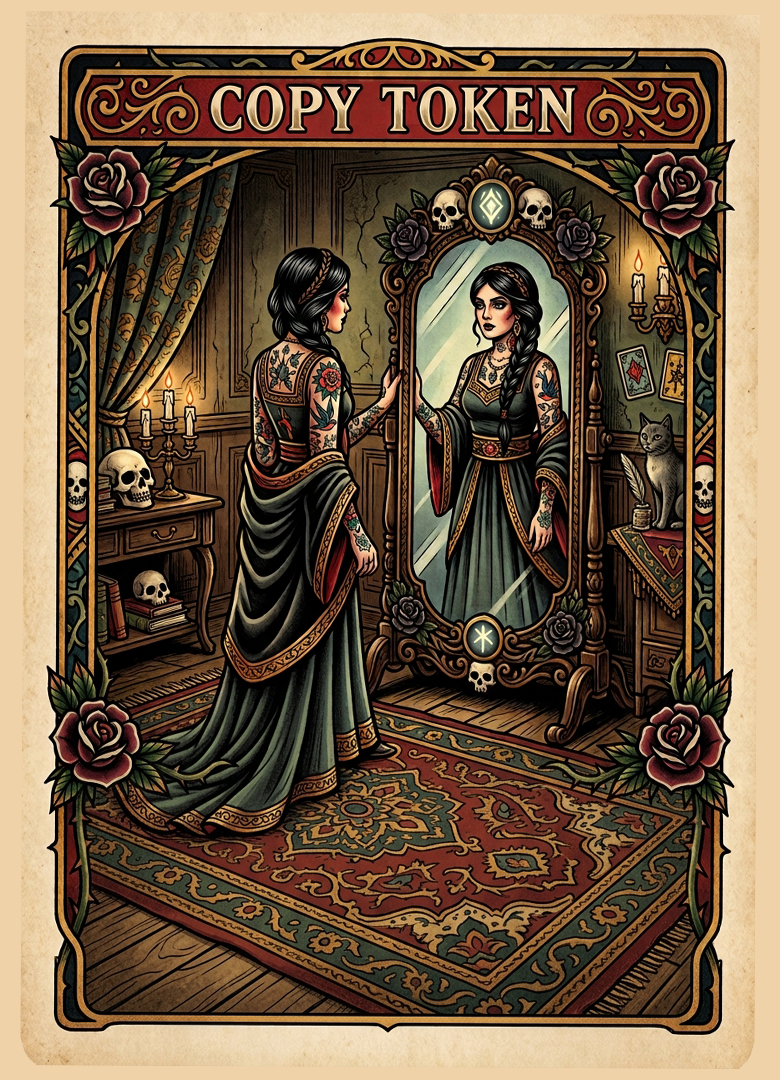 Metal Two-sided Treasure and Copy Token