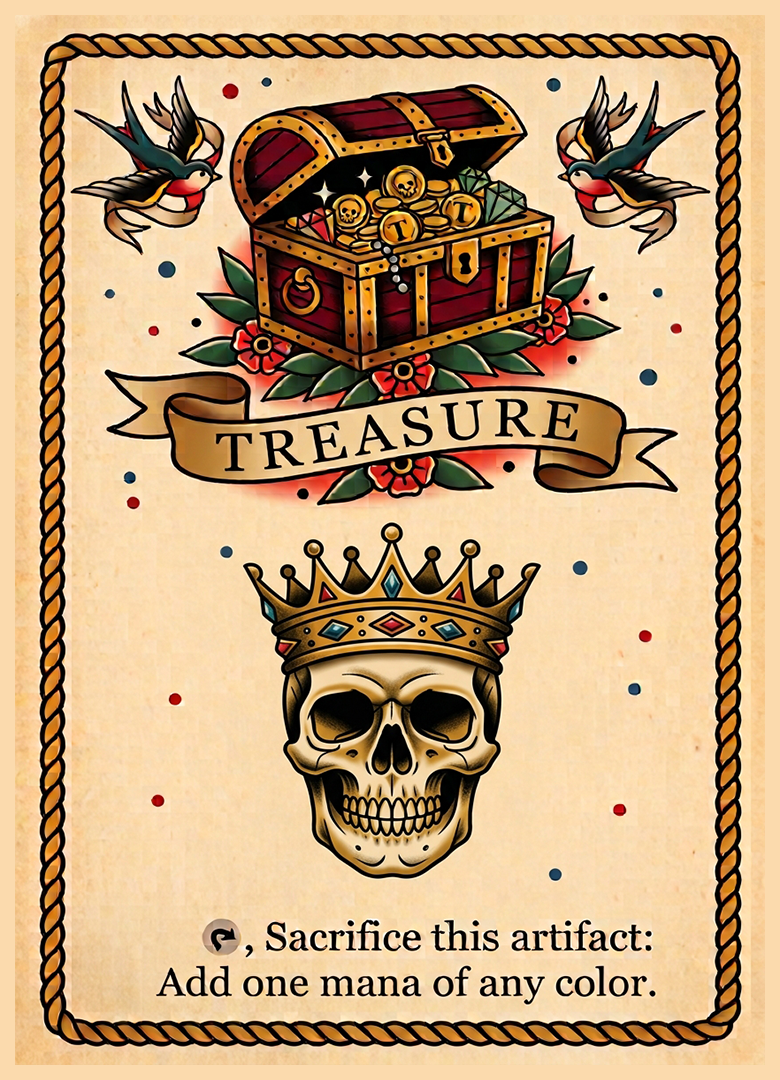 Metal Two-sided Treasure and Copy Token